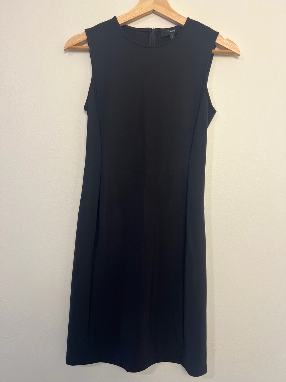 Theory Black Sleeveless Shift Dress